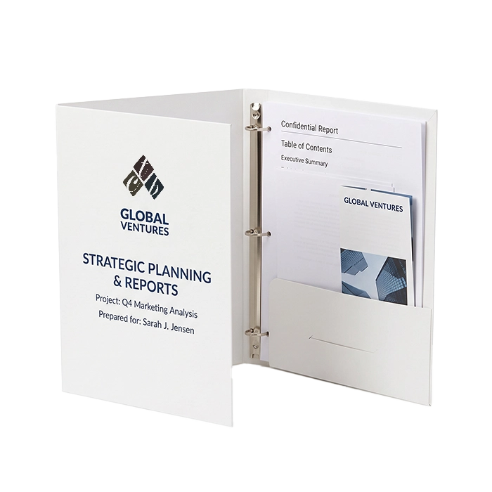 Custom  Prong Pocket Folder 